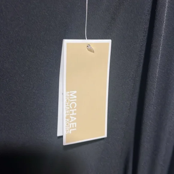 Michael Kors Black Dress, Zip Back, Silver Front Buckle Size 3X Brand New - Picture 5 of 7